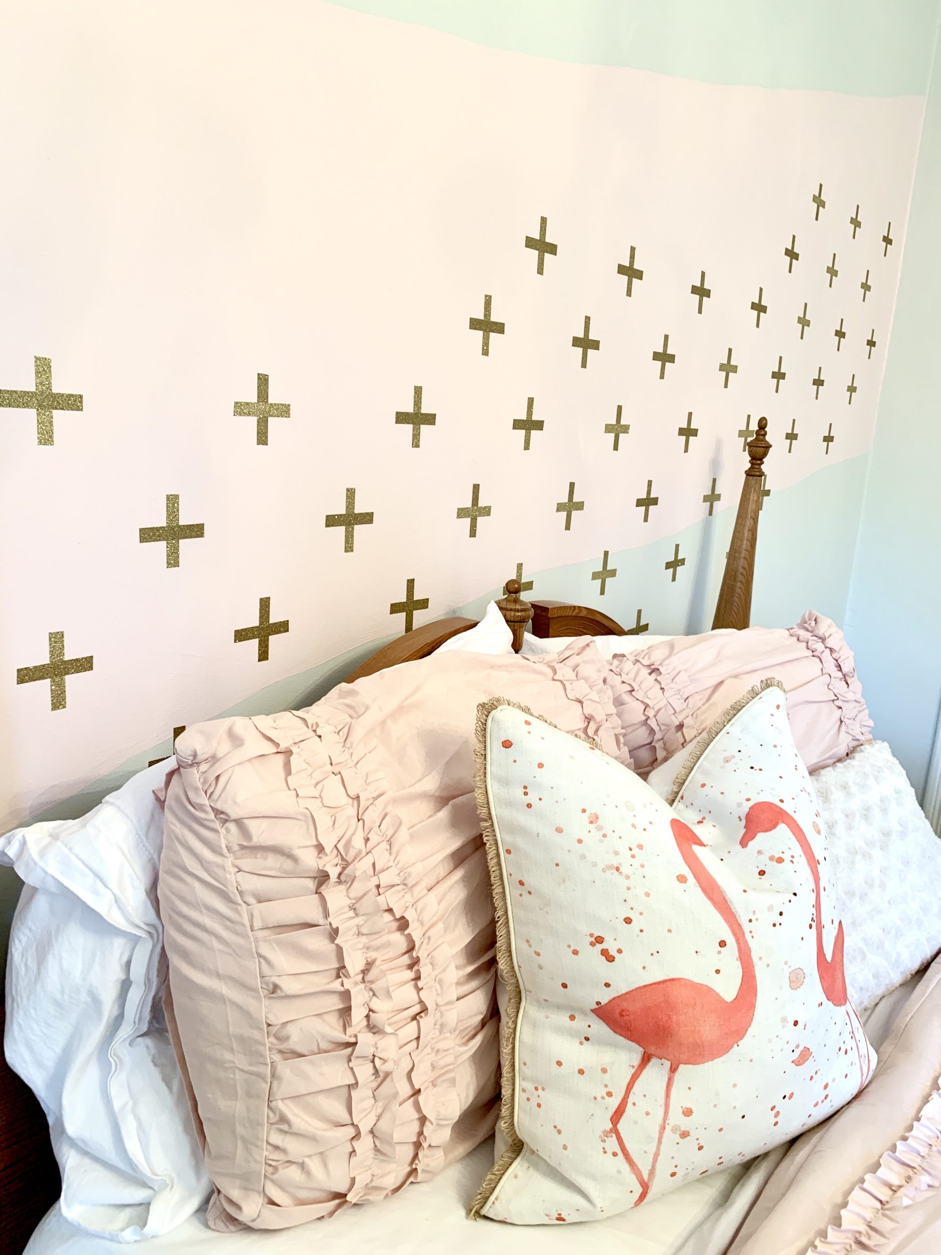Accent wall with washi tape